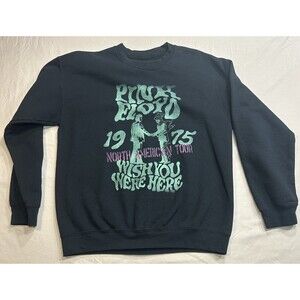 Pink Floyd by Goodie Two Sleeves Womens Medium Black 1975 Tour Graphic Sweater